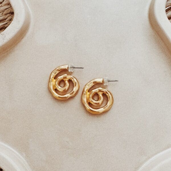 Spiral Hoop Earrings